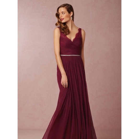 BHLDN Hitherto Fleur Black Cherry Dress Nouvelle - Picture 2 of 9